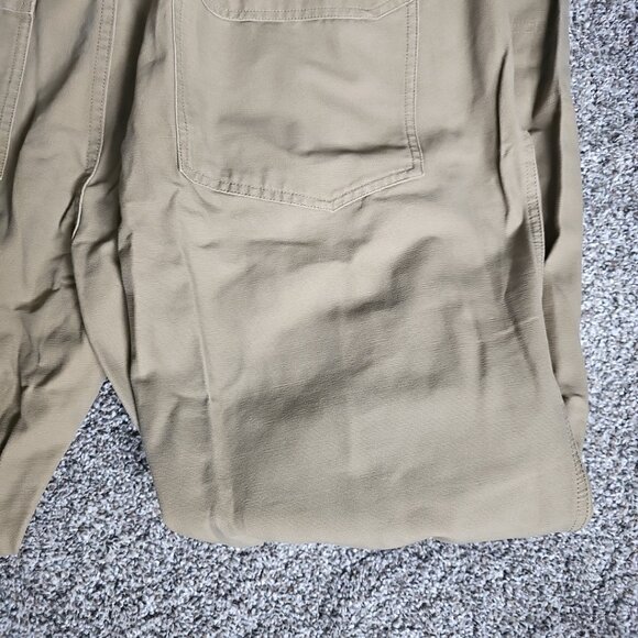 Under Armour Tan/Red Logo Kahki Mens Waist Size 40x32 Loose Fit Denim Jeans - Picture 5 of 12